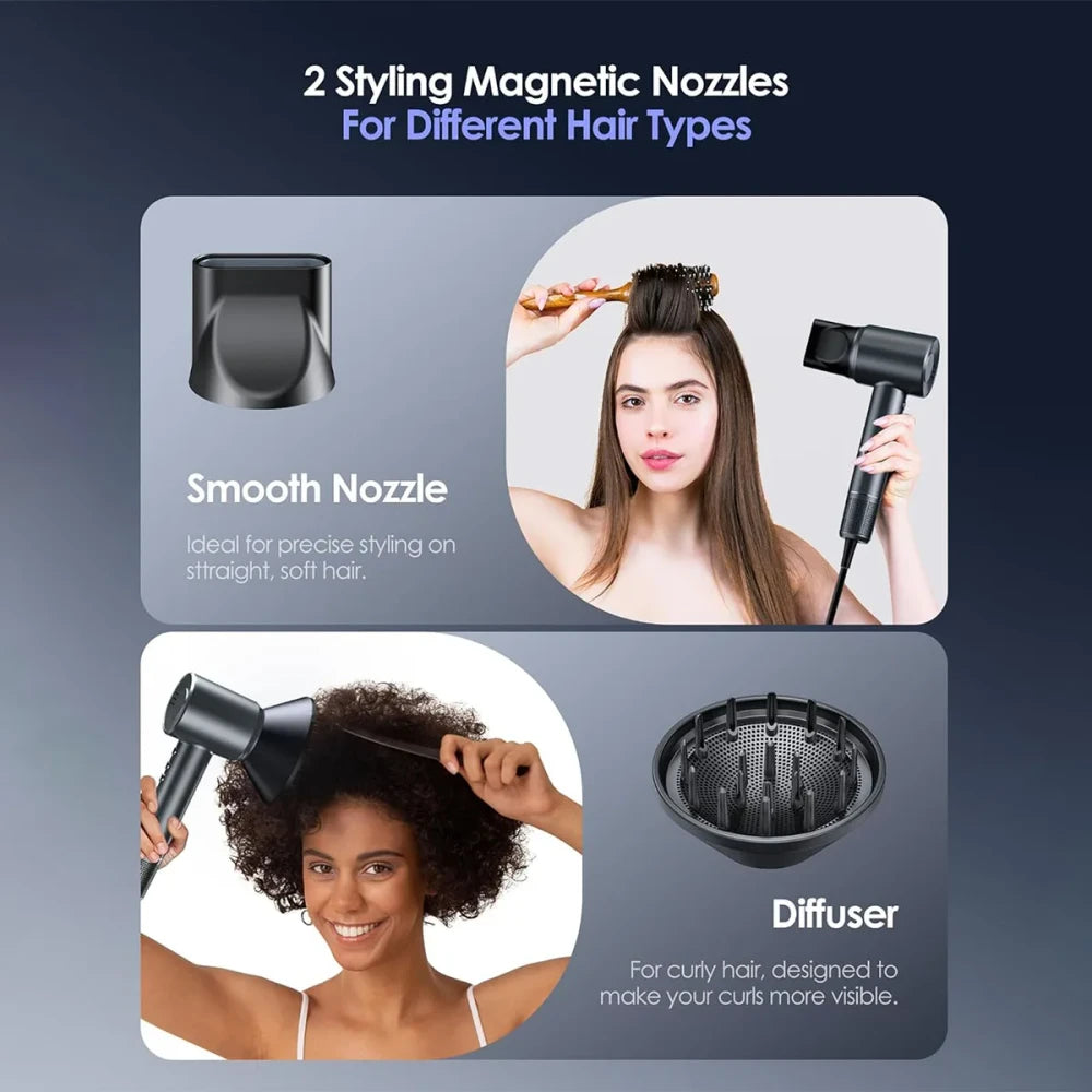 High-Speed Brushless Hair Dryer — Dry in Minutes, Not Hours