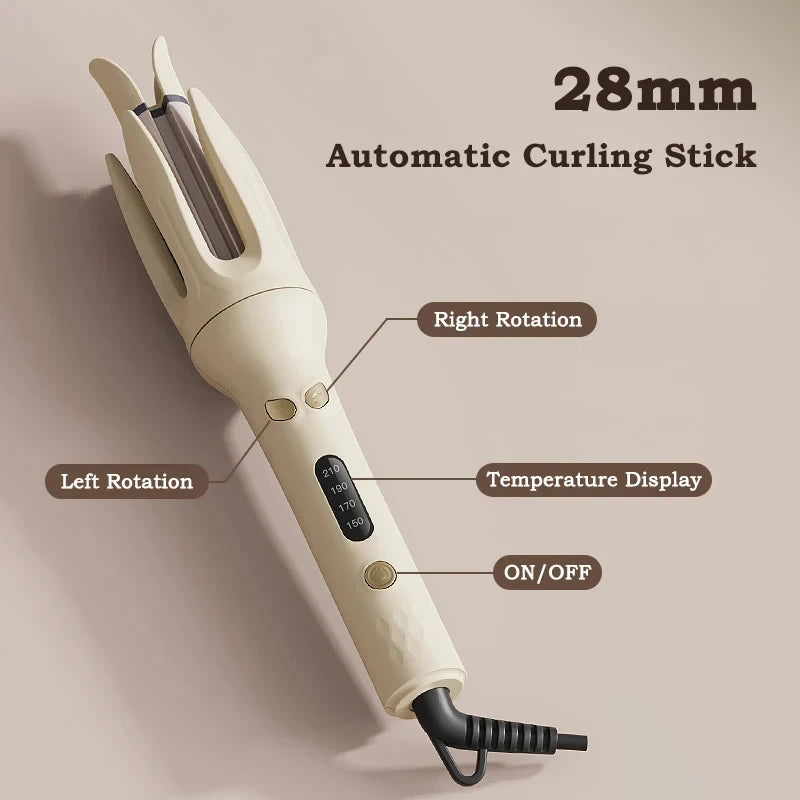 Automatic Hair Curler 28mm — Salon Curls at Home