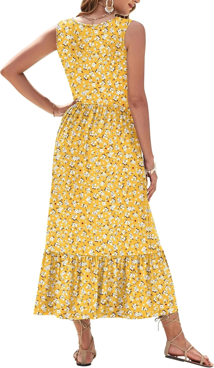Sleeveless Tiered Maxi Dress — Effortless Summer Style