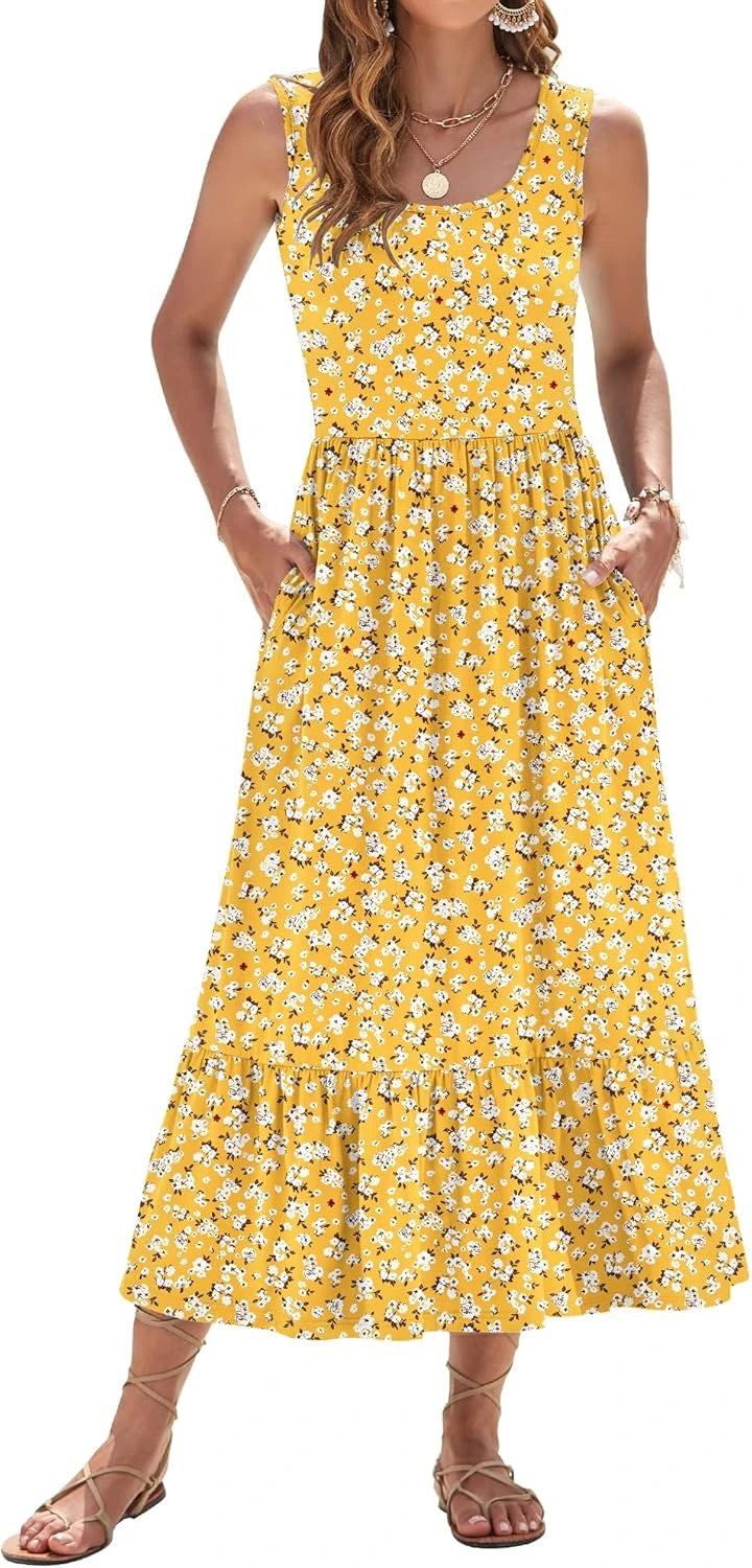 Sleeveless Tiered Maxi Dress — Effortless Summer Style