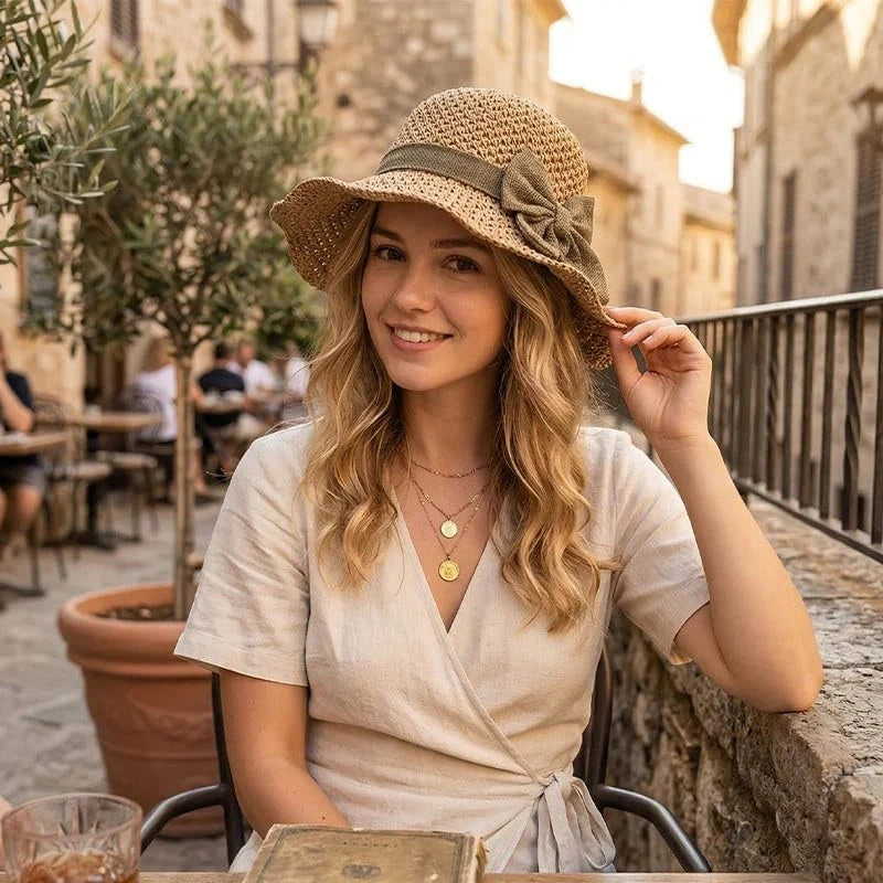 Woven Straw Sun Hat