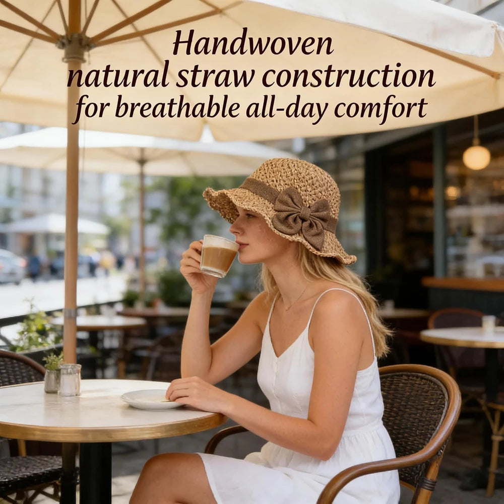 Woven Straw Sun Hat