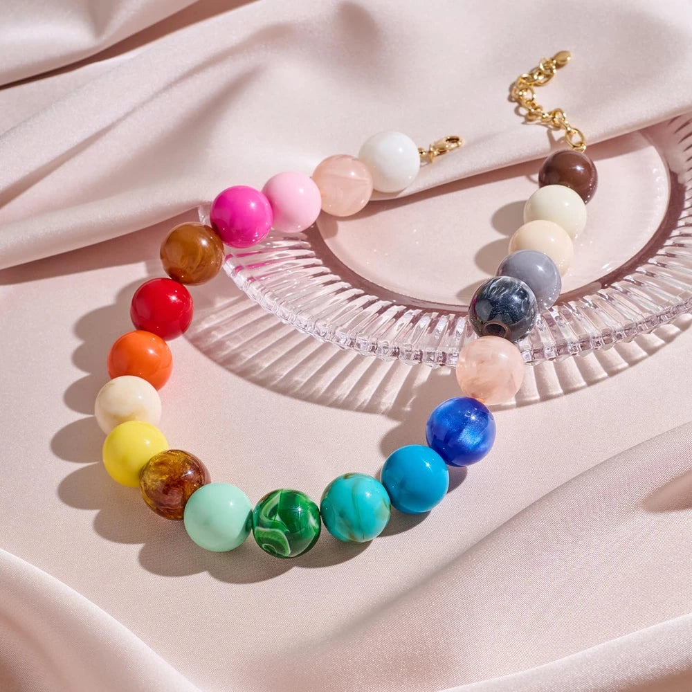 Chunky Resin Bead Necklace
