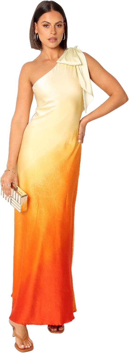 GlowOne Asymmetric One-Shoulder Midi Dress