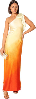 GlowOne Asymmetric One-Shoulder Midi Dress