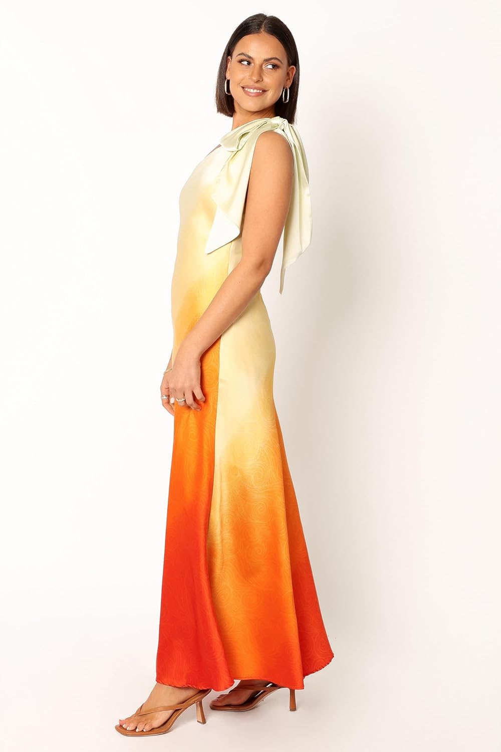 GlowOne Asymmetric One-Shoulder Midi Dress