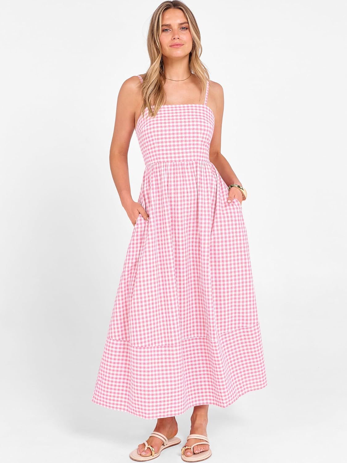 SunnyGrove Flowy Beach Maxi Sundress