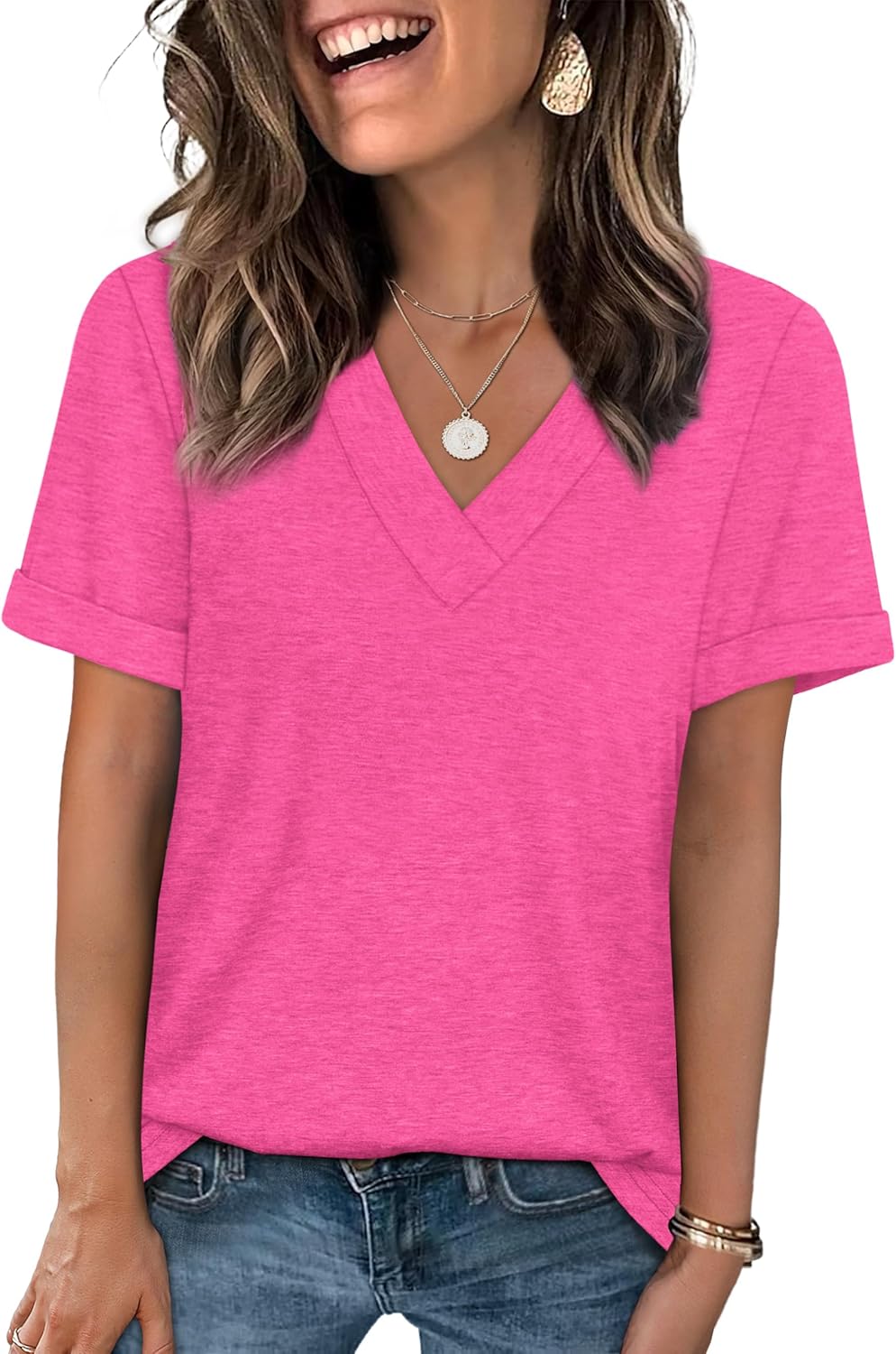 Everyday V-Neck Comfort Tee Shirt