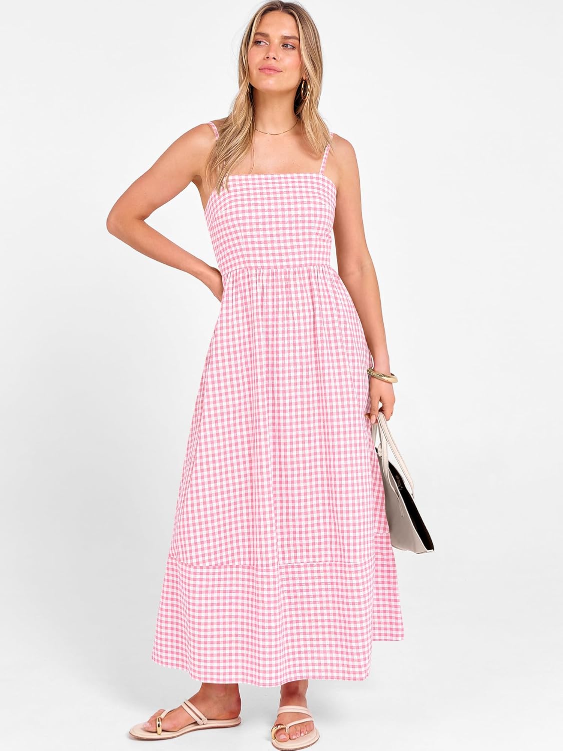 SunnyGrove Flowy Beach Maxi Sundress