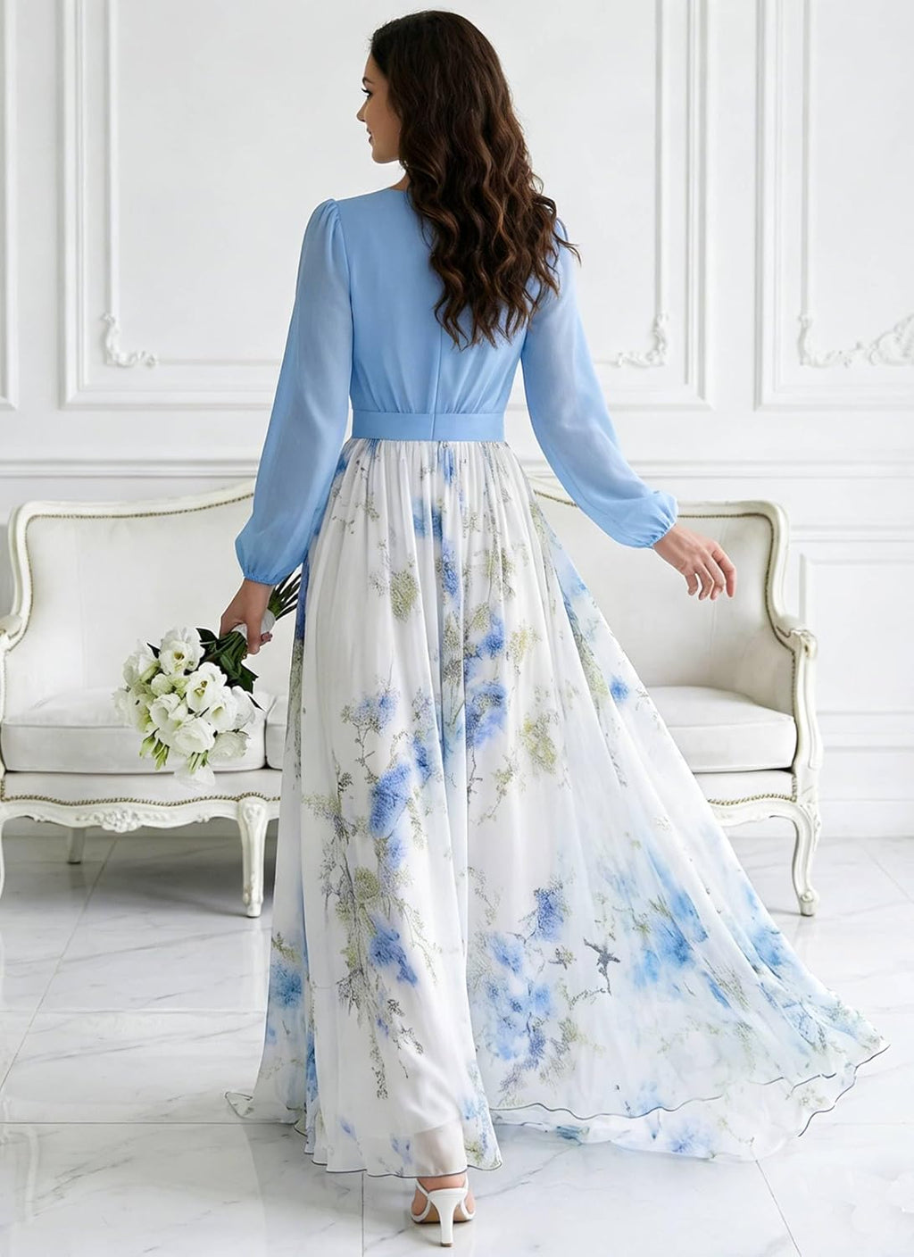 Coastal Boho Chiffon Maxi