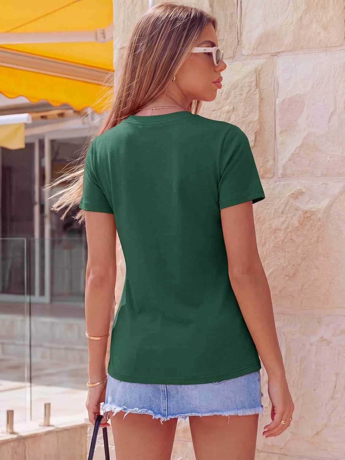 Everyday Pleat Crew Short Tee