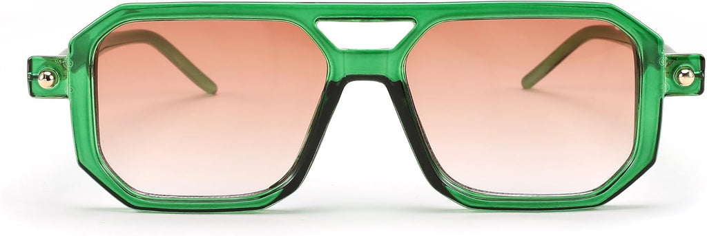 Vintage Square Retro Aviator Shades