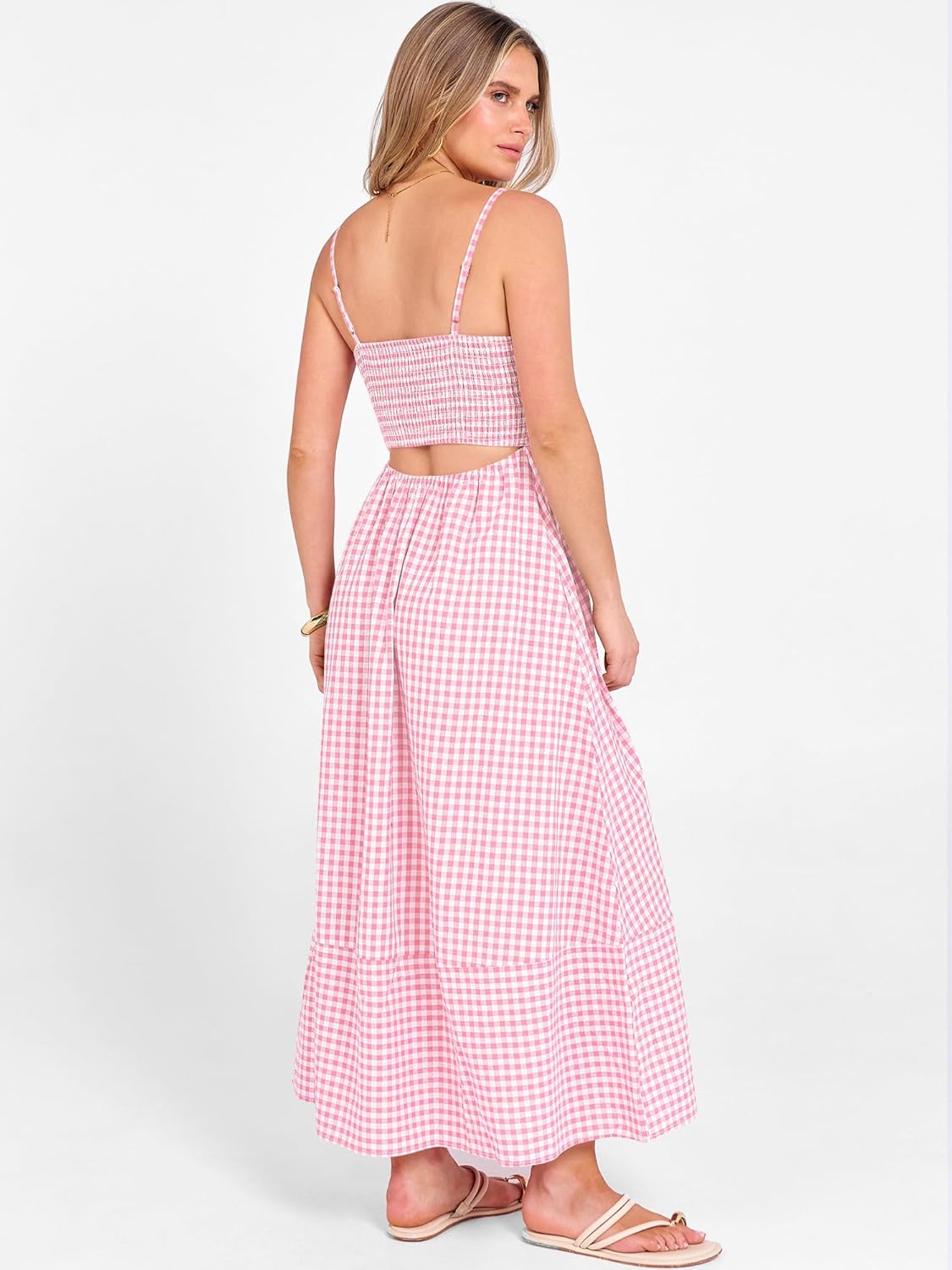 SunnyGrove Flowy Beach Maxi Sundress