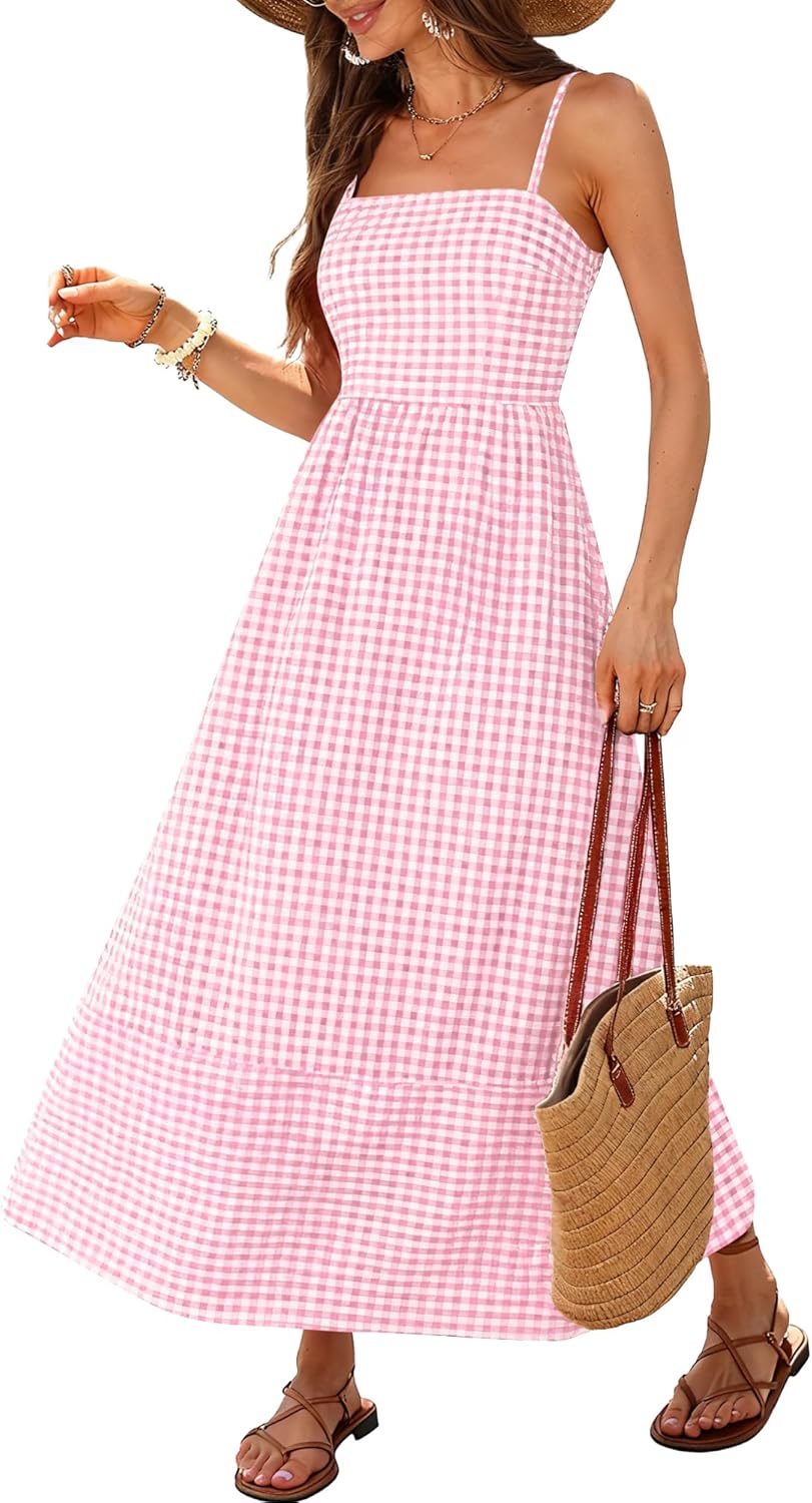 SunnyGrove Flowy Beach Maxi Sundress