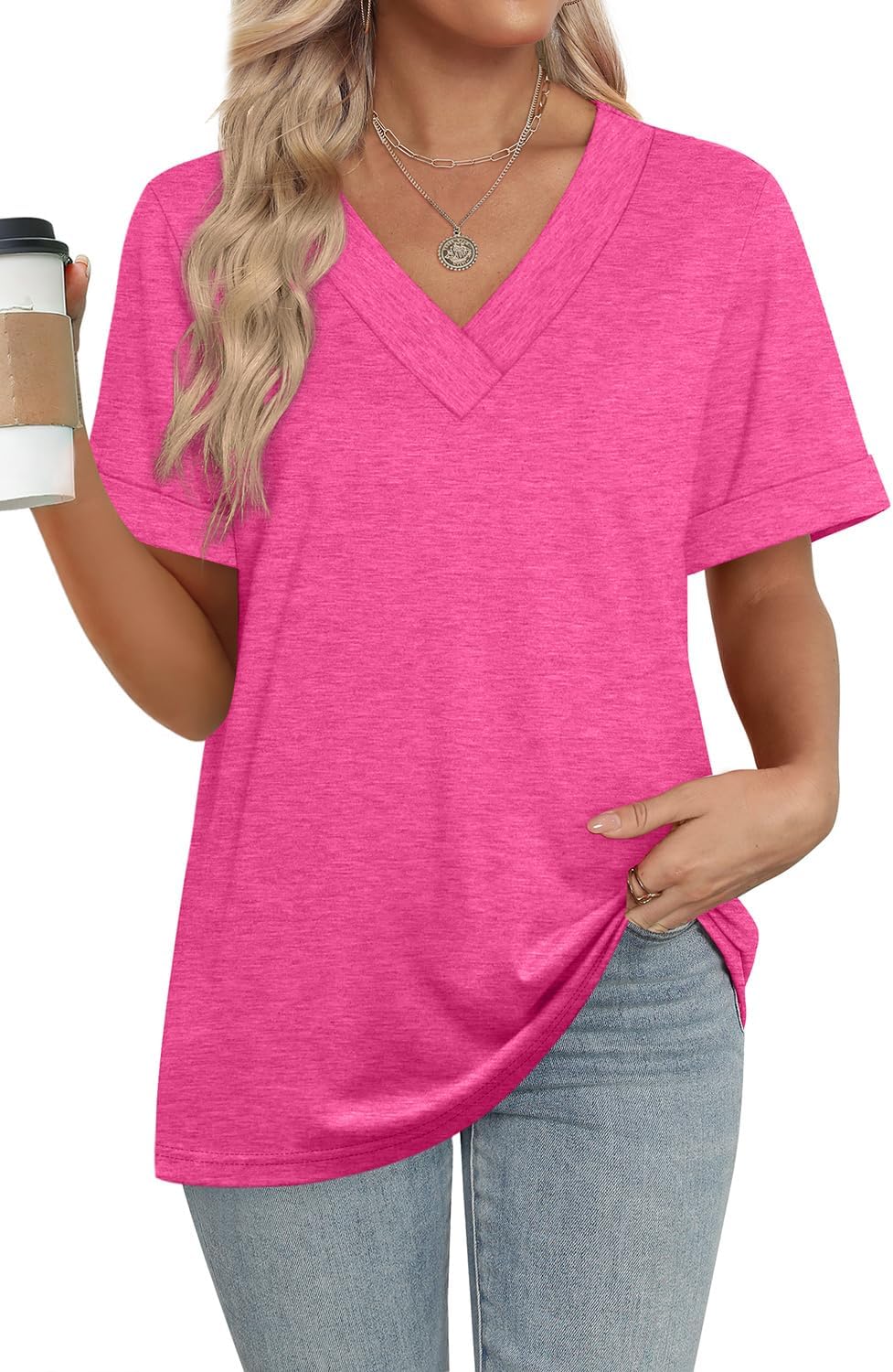 Everyday V-Neck Comfort Tee Shirt