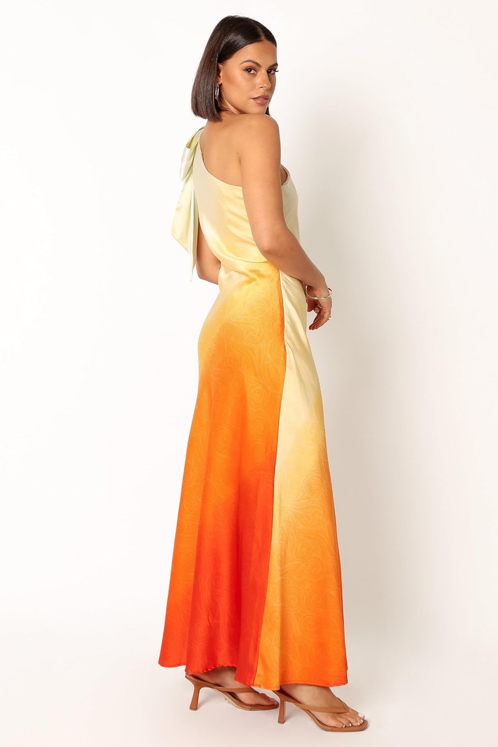 GlowOne Asymmetric One-Shoulder Midi Dress