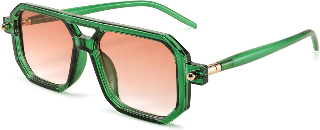 Vintage Square Retro Aviator Shades
