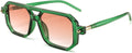 Vintage Square Retro Aviator Shades